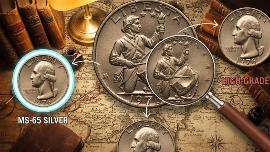 Rare 1976 bicentennial quarters error