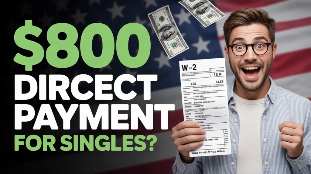 $800 Direct Benefit Considered for Single Adults in 2026