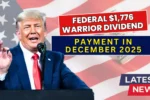 Federal Confirms $1,776 Warrior Dividend Payment